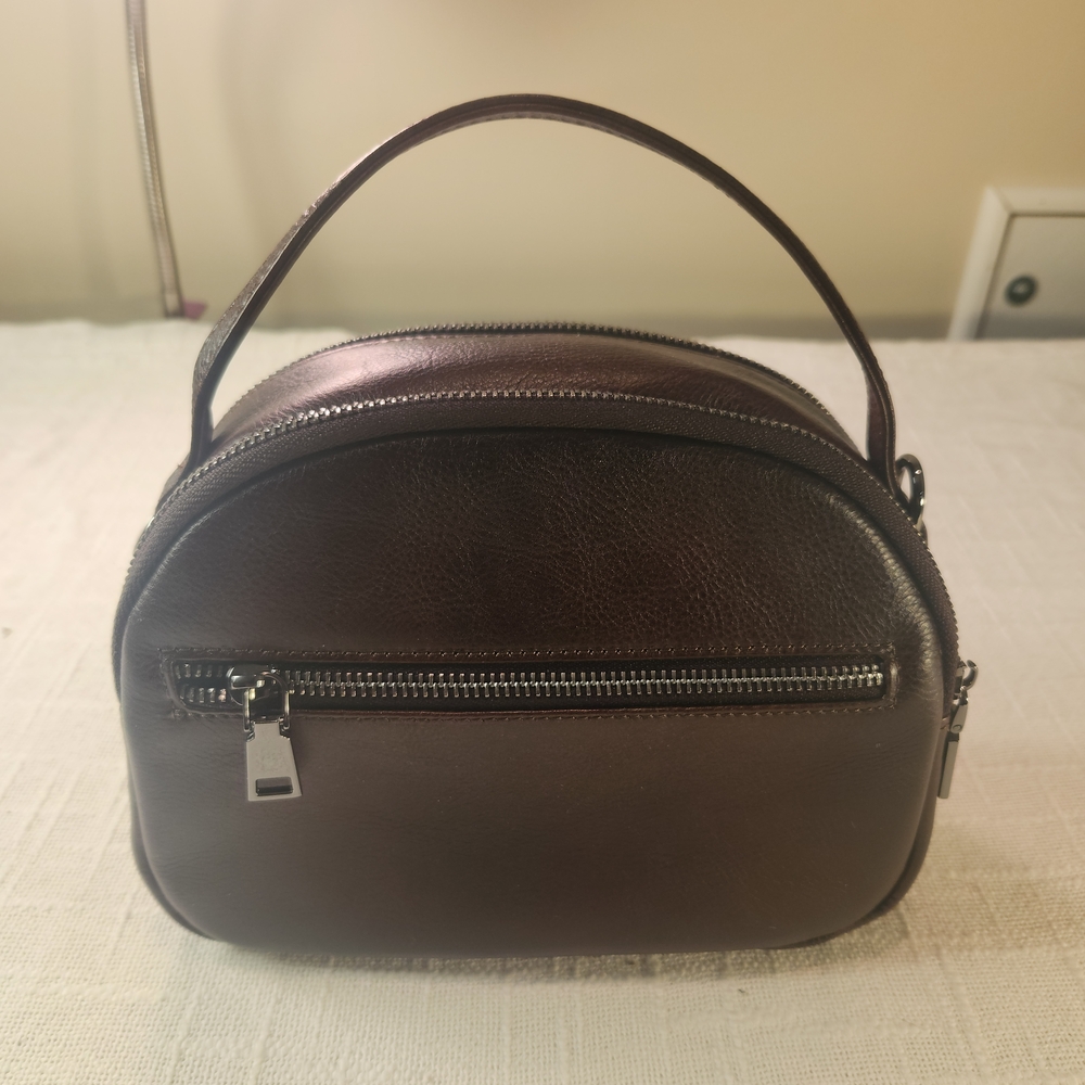 Heshe Brown Crossbody Bag